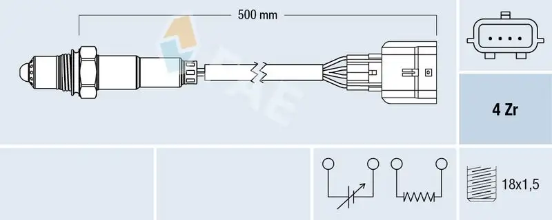 FAE 77584 Oksijen Sensörü 226A47260R resmi