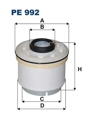 FILTRON PE992 Yakıt Filtresi resmi