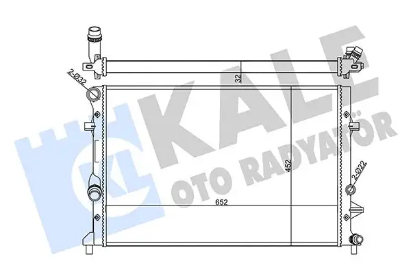 KALE 356945 Radyatör 1K0121251CL resmi