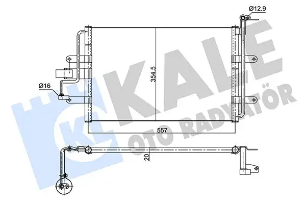 KALE 352630 Klima Radyatörü resmi