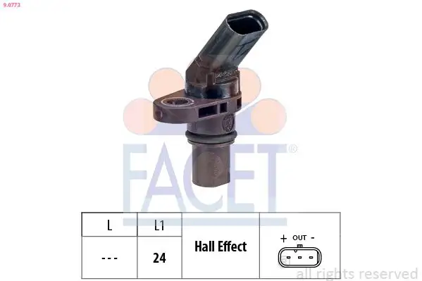 FACET 9.0773 Devir Sensörü 02T906207D resmi