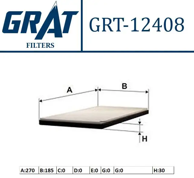 GRAT 12408 Polen Filtresi 6447EF resmi