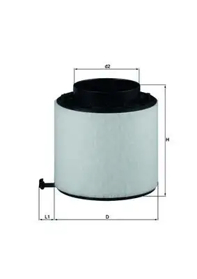 MAHLE LX2092D Hava Filtresi 8K0133843D resmi