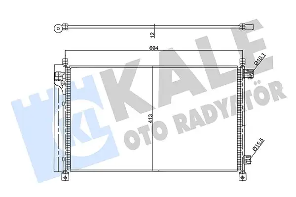 KALE 357890 Klima Radyatörü resmi