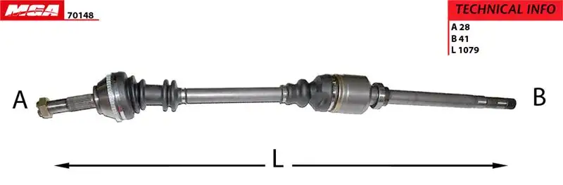 MGA 70148 Ön Aks (Sağ) 3273CK resmi
