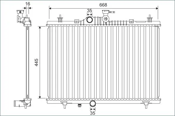 VALEO 701164 Radyatör resmi