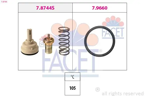 FACET 7.8744 Termostat 03C121110P resmi