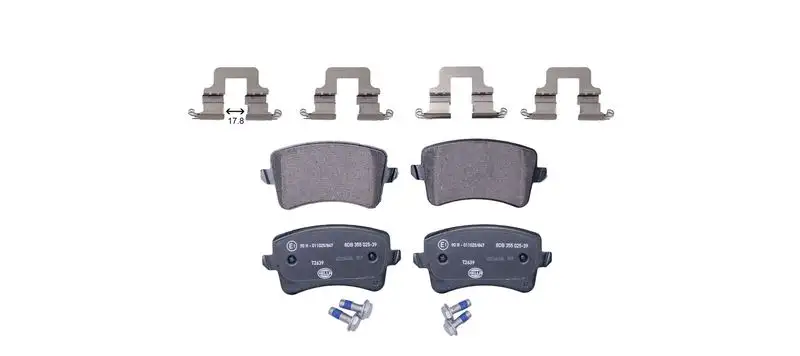 HELLA 8DB355025-391 Arka Fren Balatası resmi
