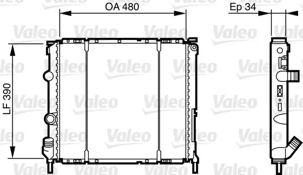 VALEO 732474 Radyatör 7700836303 resmi