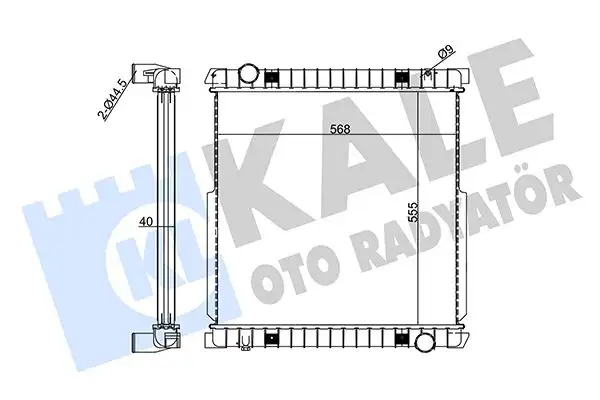 KALE 351390 Radyatör 504080547 resmi