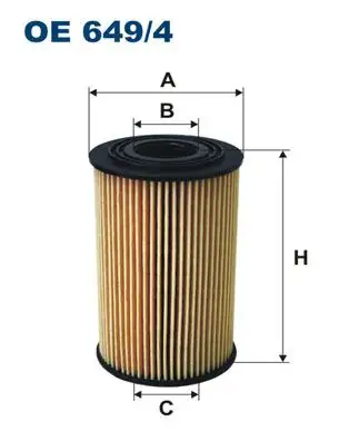 FILTRON OE649/4 Yağ Filtresi resmi