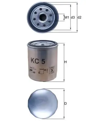 MAHLE KC5 Yakıt Filtresi resmi