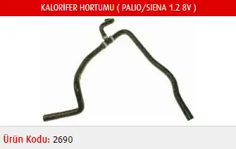 MASTER M2690 Kalorifer Hortumu 46747897 resmi