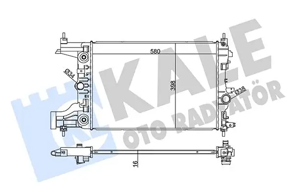 KALE 355200 Radyatör 13267652 resmi
