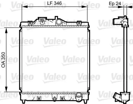 VALEO 731434 Radyatör resmi