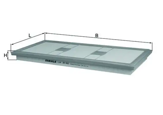 MAHLE LX3140 Hava Filtresi A2760940004 resmi