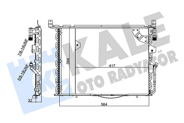 KALE 354070 Klima Radyatörü resmi