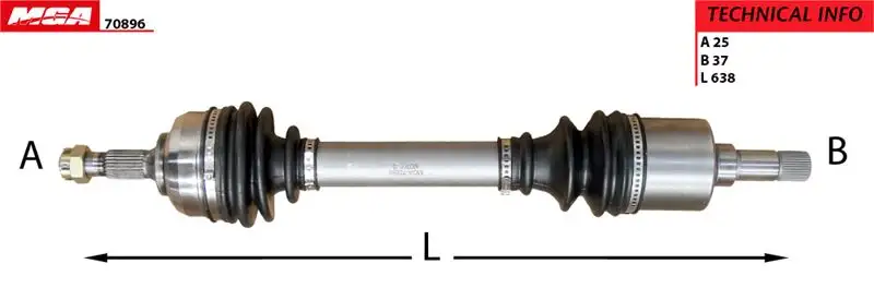 MGA 70896 Ön Aks (Sol) 3272EJ resmi