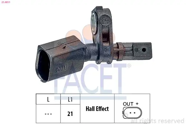 FACET 21.0011 ABS Hız Sensörü (Ön Sol) resmi