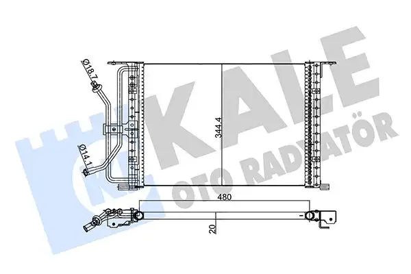 KALE 342875 Klima Radyatörü resmi