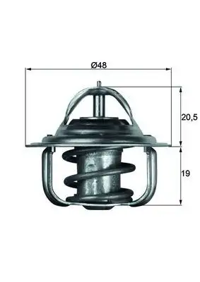 MAHLE TX583D Termostat resmi