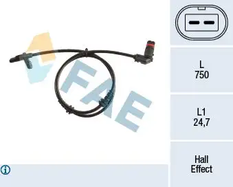 FAE 78210 ABS Hız Sensörü (Ön) A2049053105 resmi