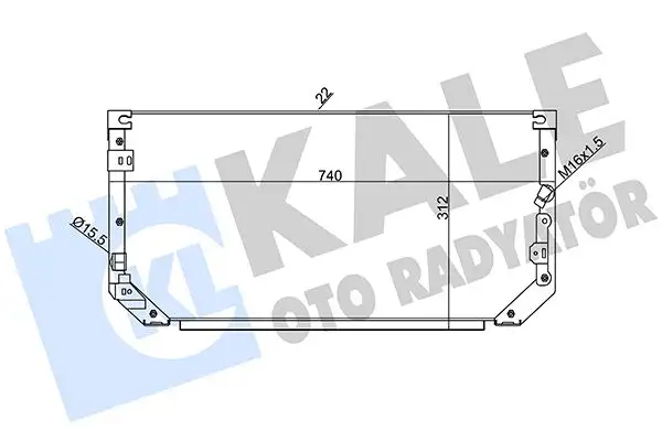KALE 342465 Klima Radyatörü 8846012480 resmi