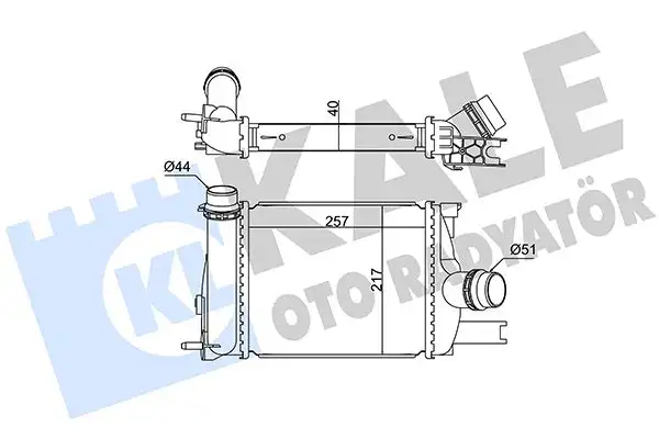 KALE 352255 Turbo Radyatörü 144963014R resmi
