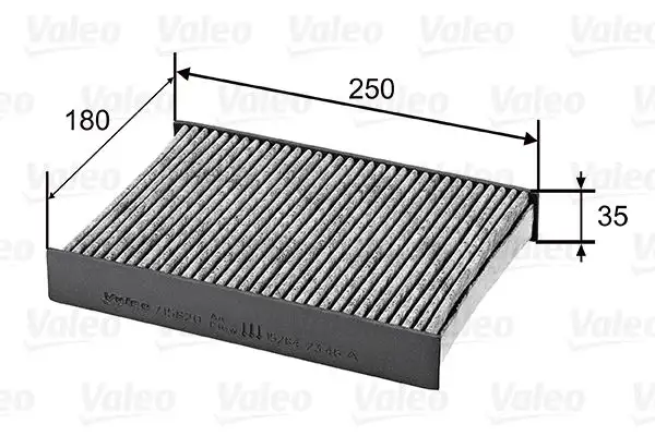 VALEO 715820 Polen Filtresi (Karbonlu) resmi