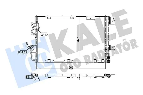 KALE 353065 Klima Radyatörü 93178960 resmi
