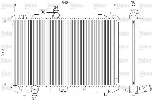 VALEO 733216 Radyatör 1770062J00 resmi