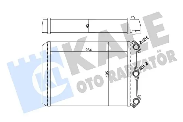 KALE 346640 Kalorifer Radyatörü A0028353001 resmi