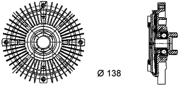 MAHLE CFC61000P Fan Termiği 4A0121350B resmi