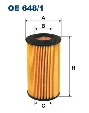 FILTRON OE648/1 Yağ Filtresi resmi