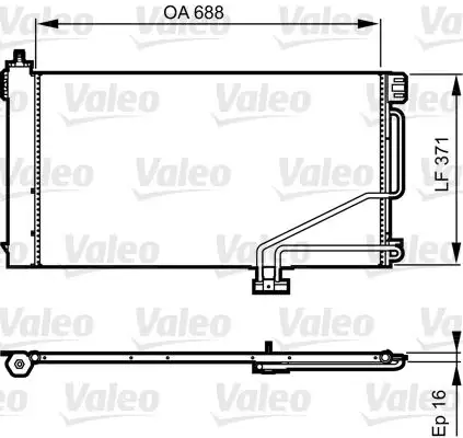 VALEO 814186 Klima Radyatörü A1715000154 resmi
