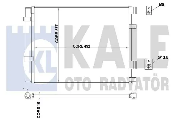 KALE 343015 Klima Radyatörü 976061R300 resmi