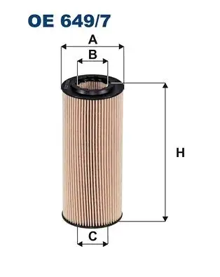 FILTRON OE649/7 Yağ Filtresi 11427787697 resmi