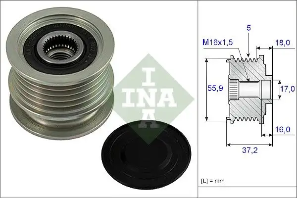 INA 535000910 Alternatör Kasnağı resmi