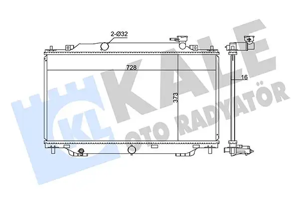 KALE 347915 Radyatör PE2015200 resmi