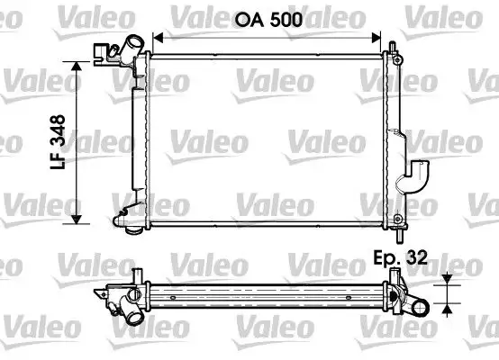 VALEO 732349 Radyatör 52479093 resmi