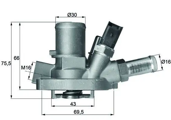 MAHLE TI14780 Termostat 55208964 resmi