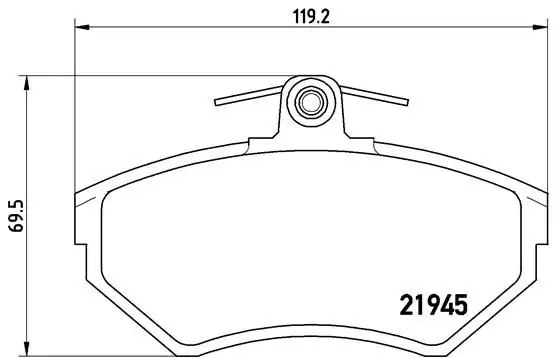 BREMBO P85032 Ön Fren Balatası resmi