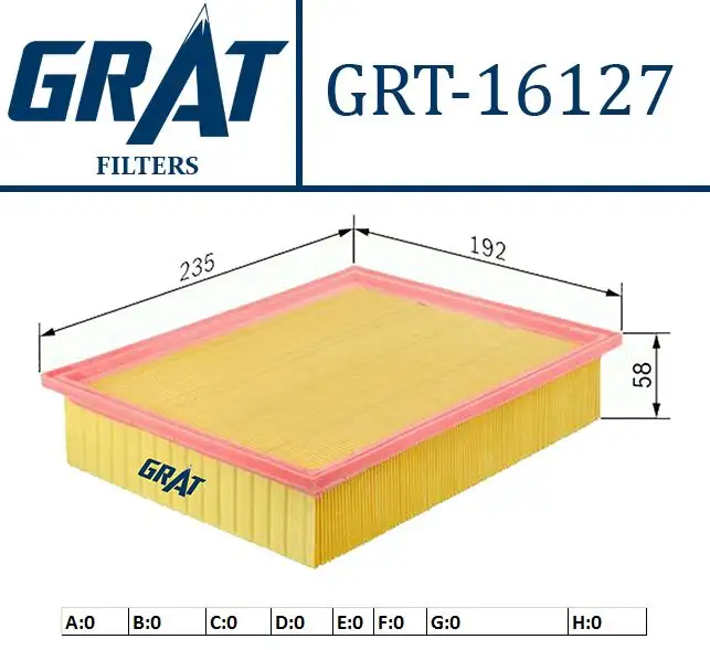 GRAT 16127 Hava Filtresi 281133K010 resmi