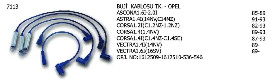 ÜNÜVAR 7113 Buji Kablosu resmi