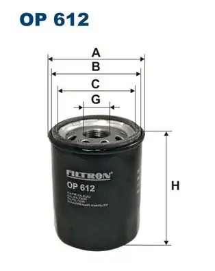 FILTRON OP612 Yağ Filtresi resmi