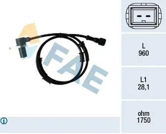 FAE 78350 ABS Hız Sensörü (Ön) 30854299 resmi