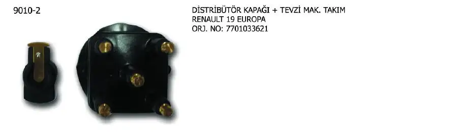 ÜNÜVAR 9010-2 Distribütör Kapağı ve Tevzi Makarası 7701033621 resmi