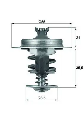 MAHLE TX6783D Termostat resmi