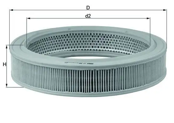 MAHLE LX208 Hava Filtresi resmi