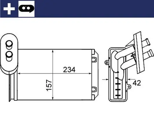 MAHLE AH19000S Kalorifer Radyatörü resmi